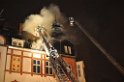 Feuer 3 Dachstuhlbrand Koeln Muelheim Gluecksburgstr P105